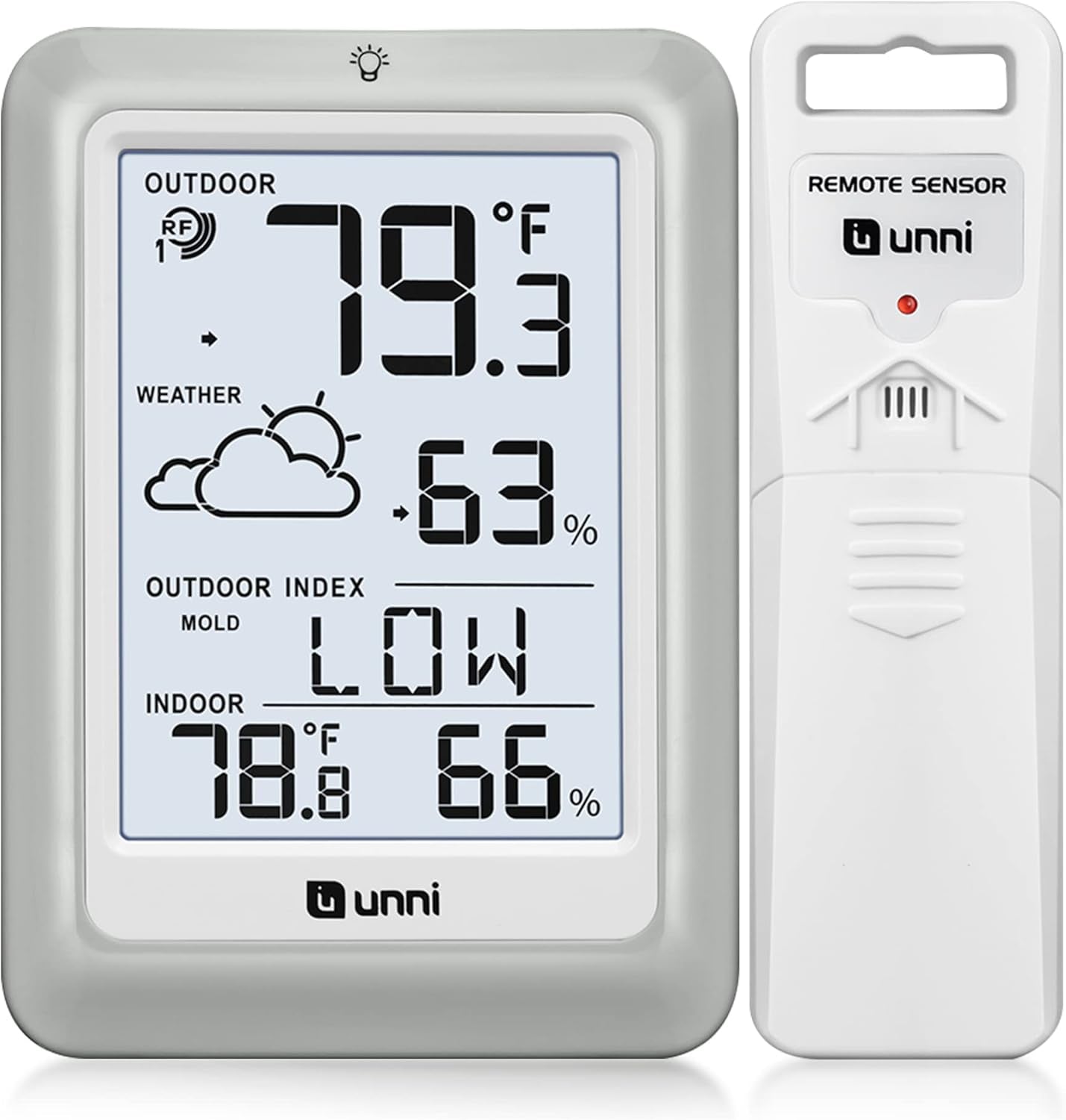 Indoor Outdoor Thermometer Hygrometer Wireless Weather Station