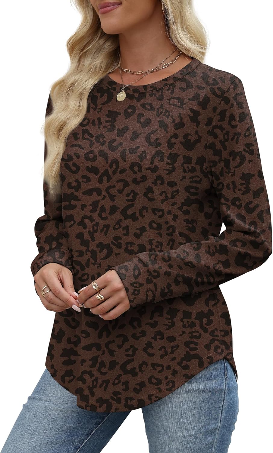 Sweatshirt for Women Crewneck Long Sleeve Shirts