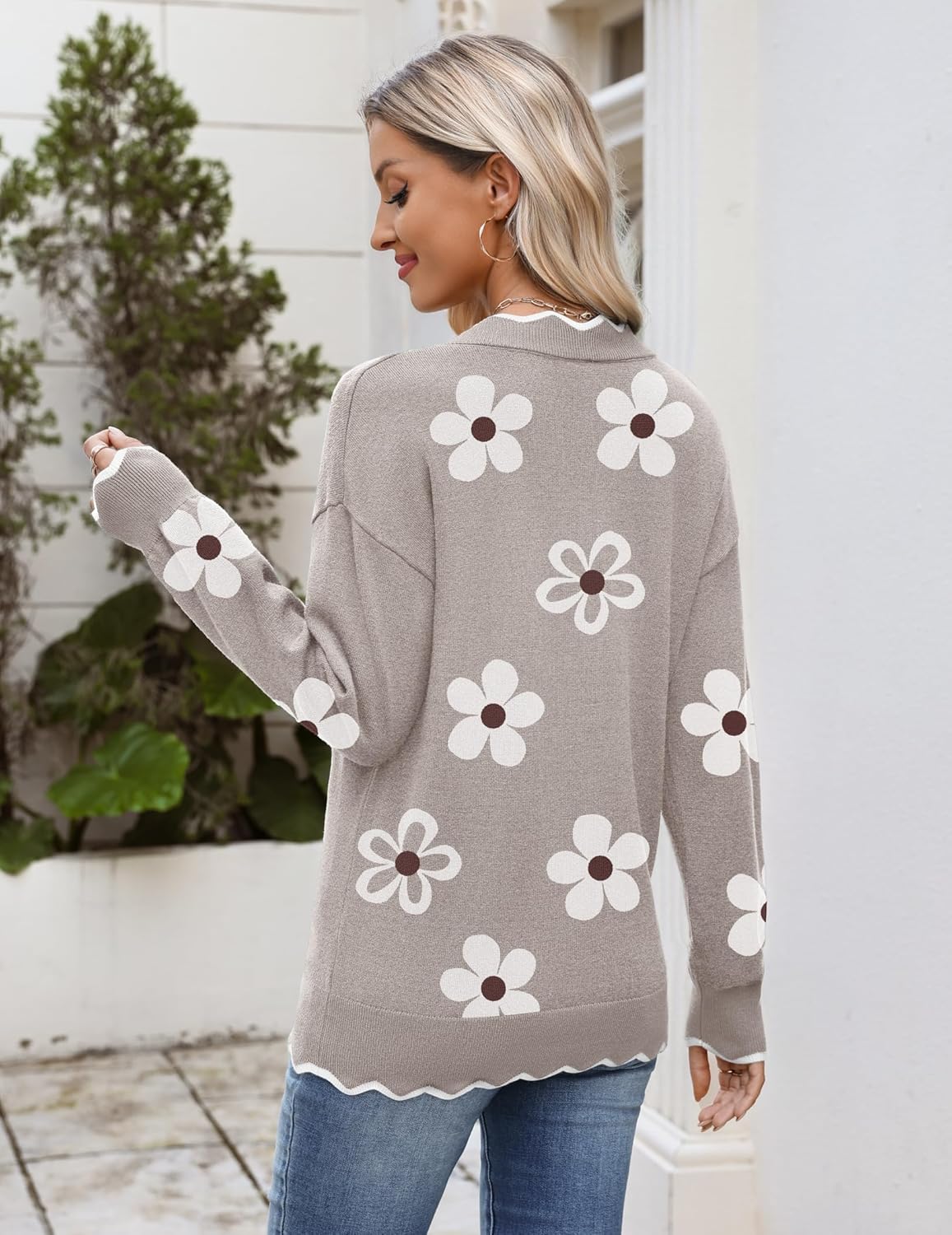 Women'S 2026 Fall V Neck Sweater Casual
