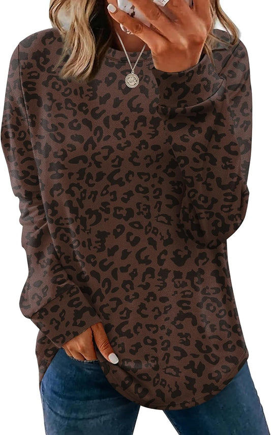 Sweatshirt for Women Crewneck Long Sleeve Shirts