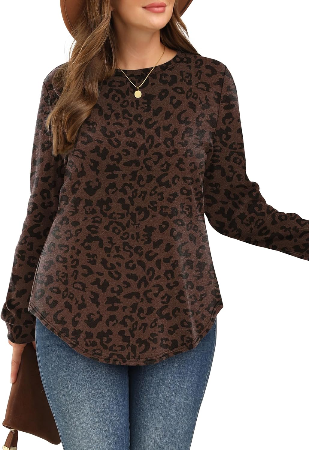 Sweatshirt for Women Crewneck Long Sleeve Shirts
