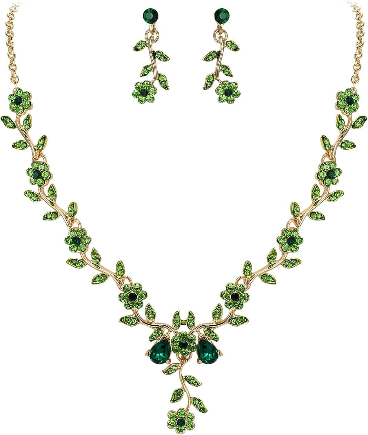 Women'S Wedding Jewelry Leaf Cluster Flower