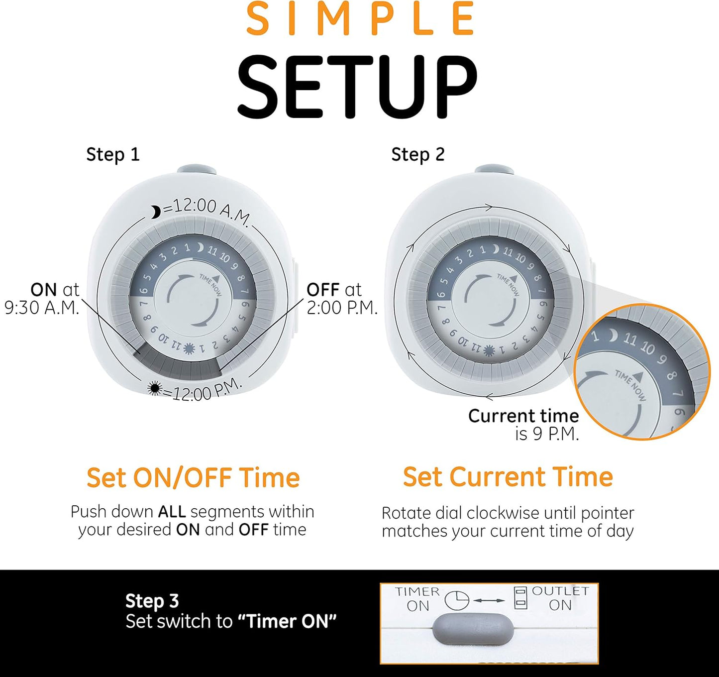15153 Indoor Plug-In 24-Hour Heavy-Duty Mechanical Timer