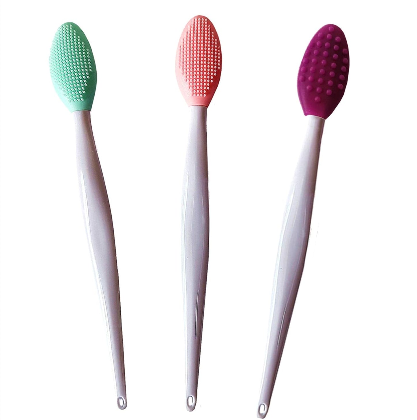 3 Pcs Lip Scrub Brush,Lip Scrubber Exfoliator