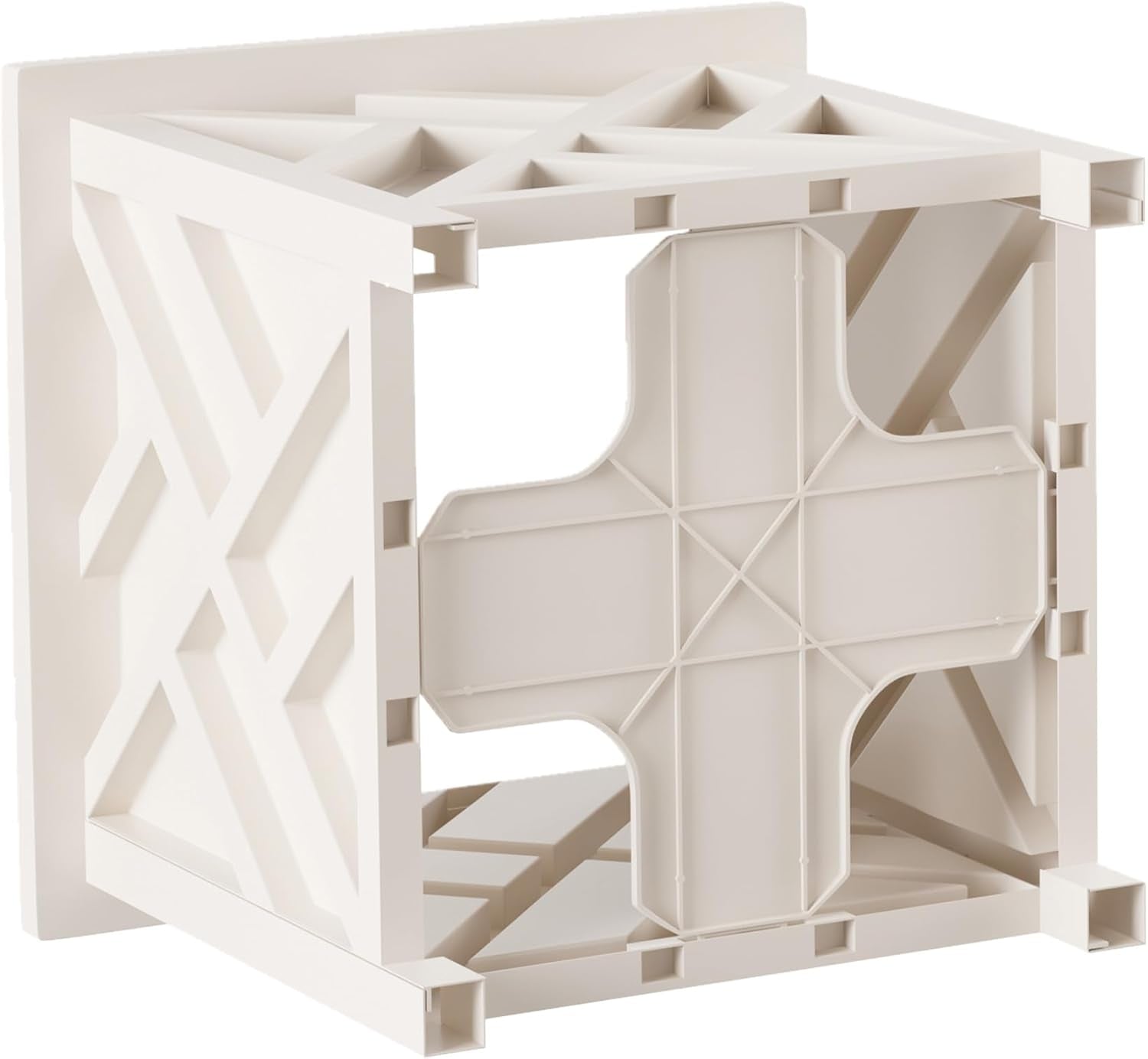 Lattice Design Outdoor Planter Box - 14.75” Square 13” Tall