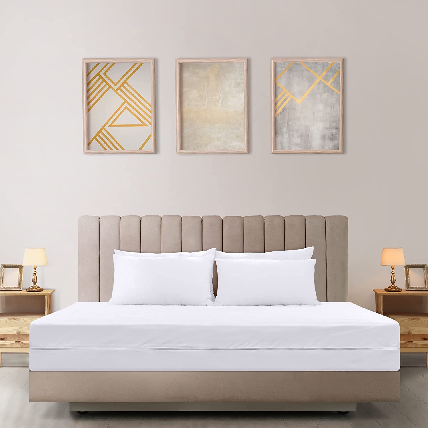 Waterproof Zippered Bug-Proof California King Mattress Encasement Cover