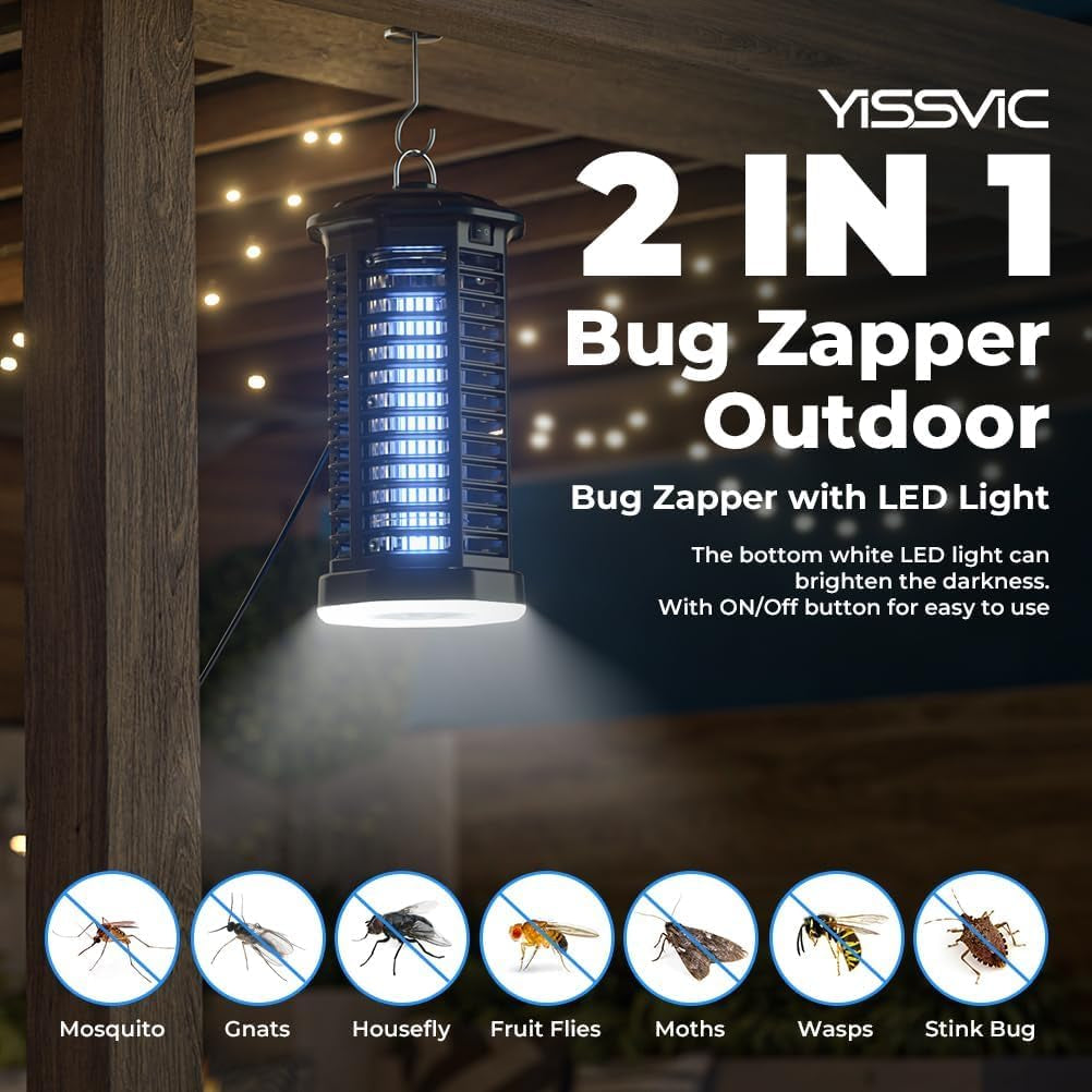 Bug Zapper Outdoor Indoor Waterproof Electric Mosquito Lamp