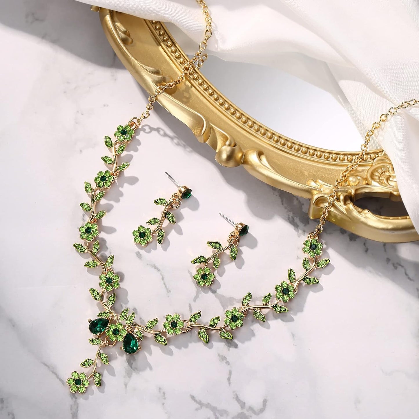 Women'S Wedding Jewelry Leaf Cluster Flower