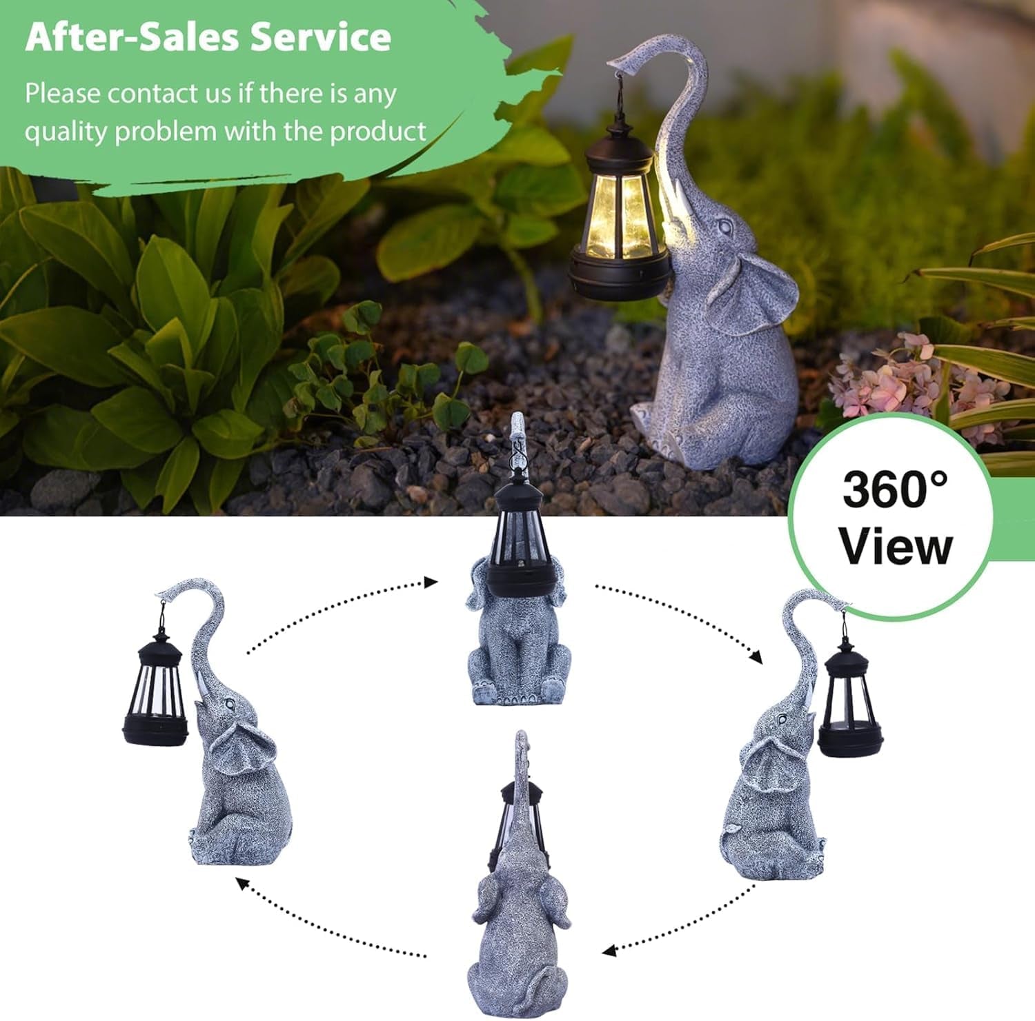 Elephant Statue for Garden Decor