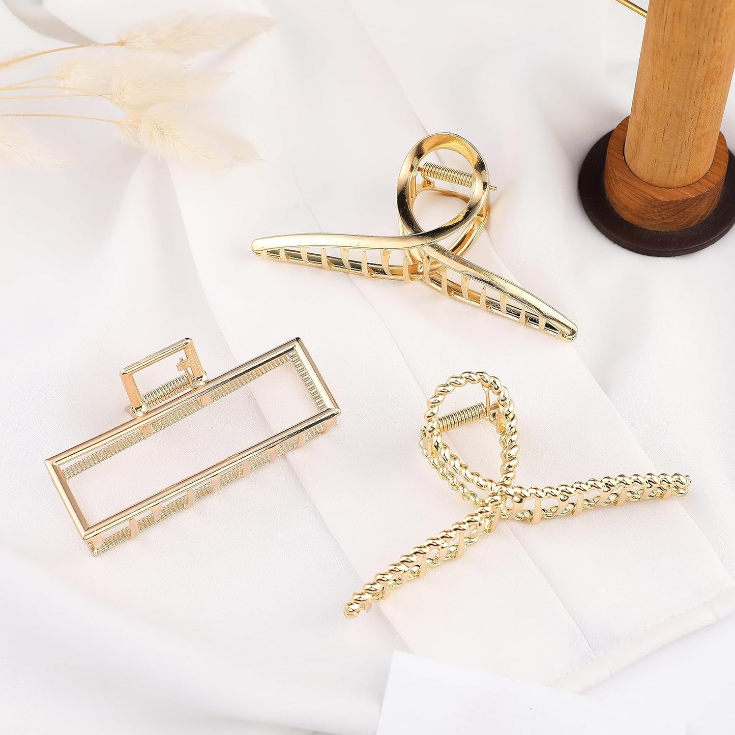 3 PCS Metal Large Claw Clips for Thick Heavy Hair