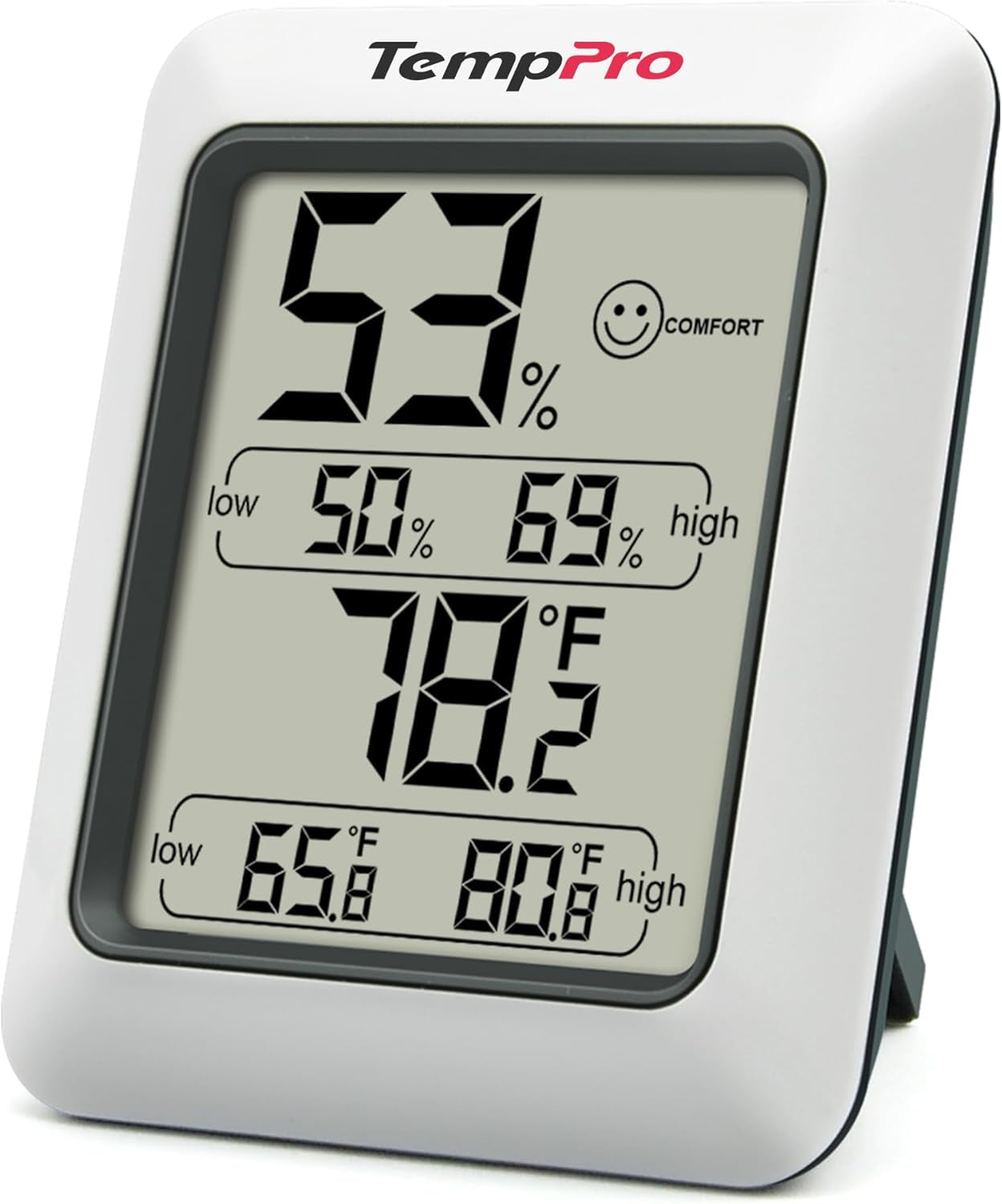 TP50 Digital Hygrometer Indoor Thermometer Room Thermometer and Humidity Gauge with Temperature Humidity Monitor