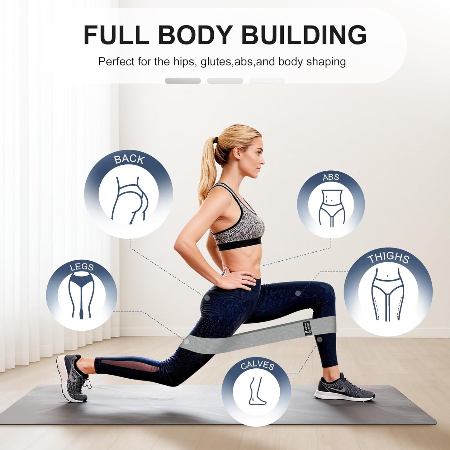 Fabric Resistance Bands for Working Out