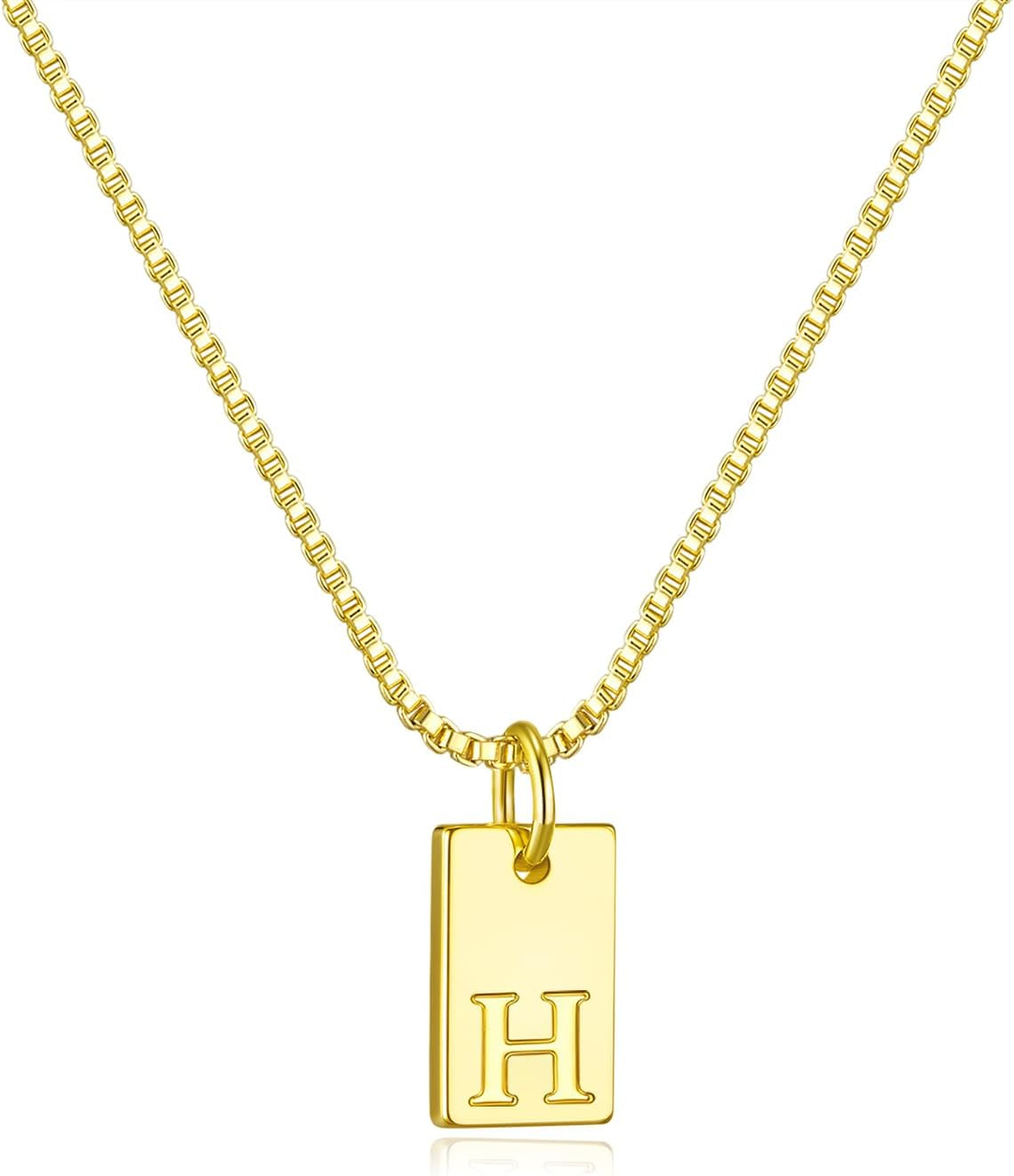Initial Necklaces for Women 14K Gold