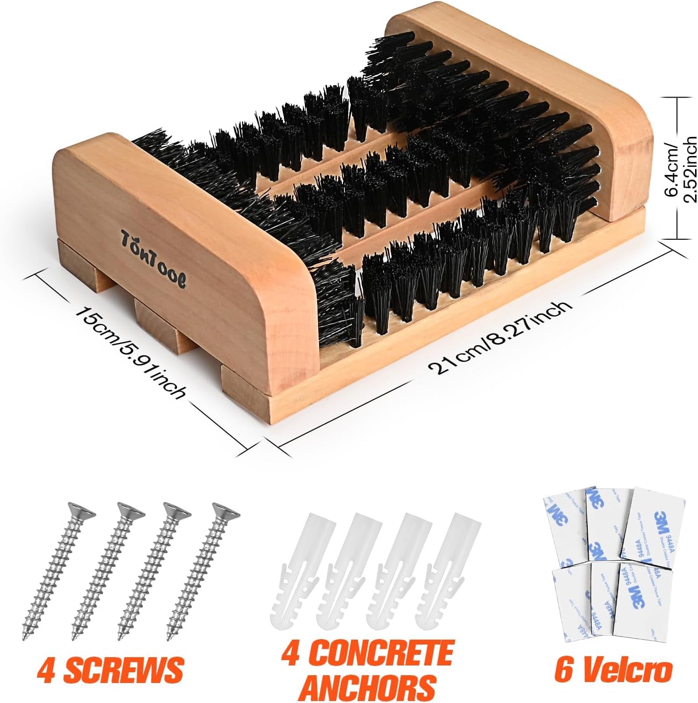 Wooden Boot Brush Scraper Outdoor - Boot Scrubber