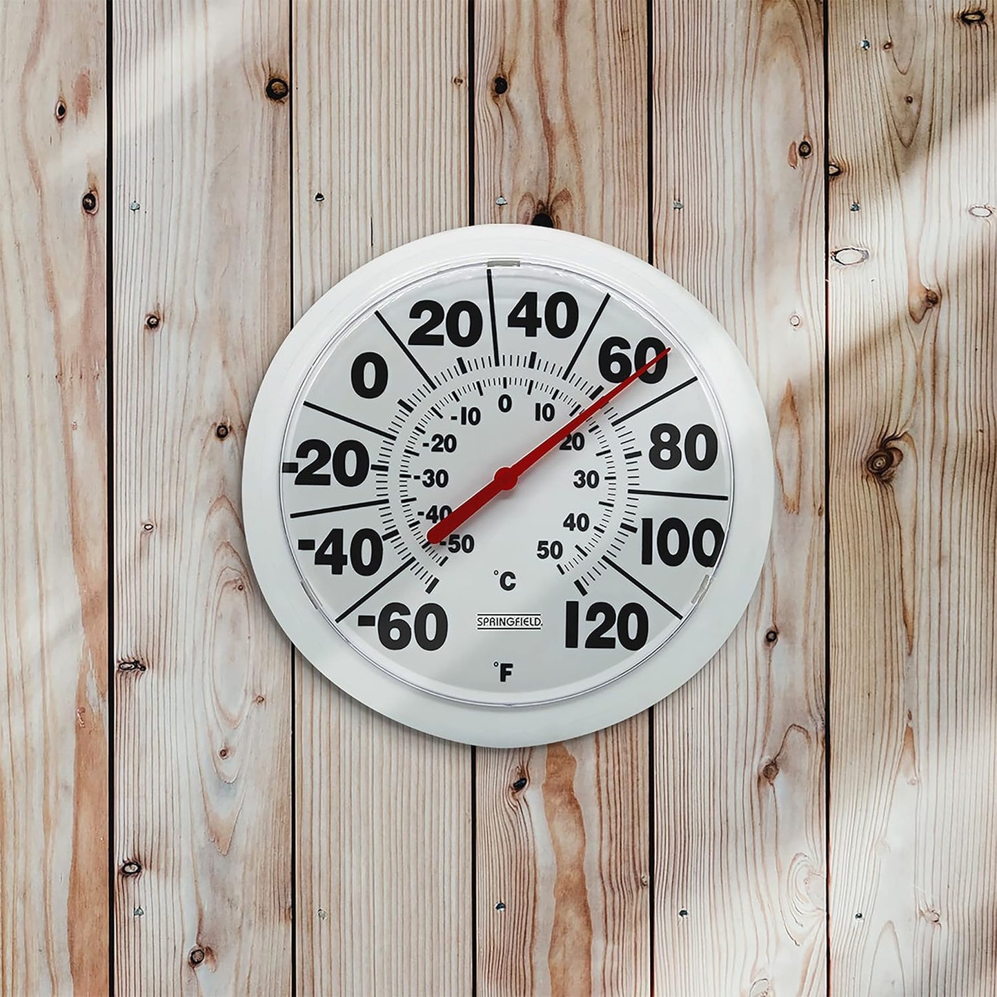 Indoor Outdoor Big and Bold Dial Thermometer