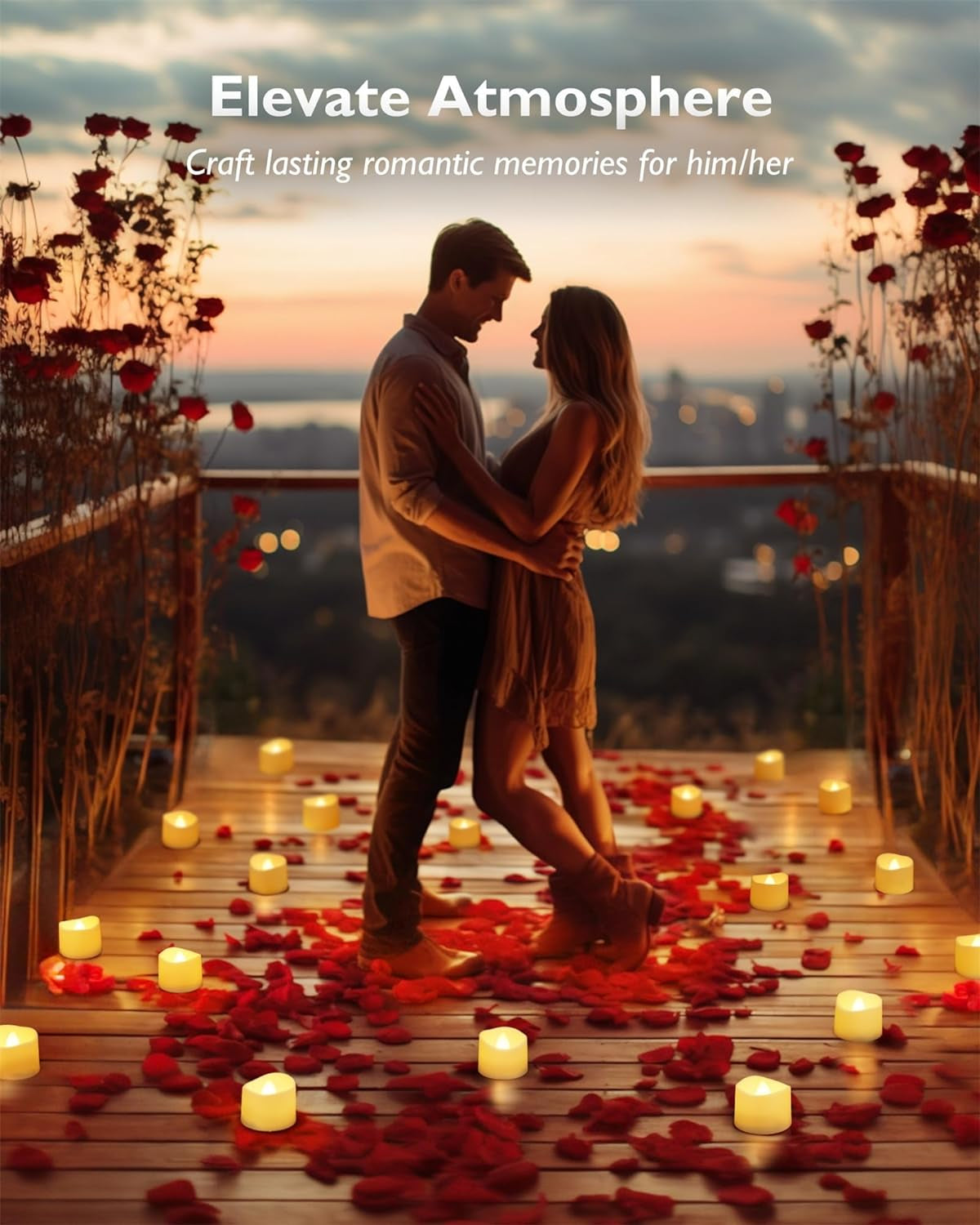 12Pcs Flickering Flameless Candle Battery Operated, 200+Hours Fake Electric LED Tea Lights for Votive, Centerpiece Table Decorations, Wedding, Aniversary, Halloween, Christmas