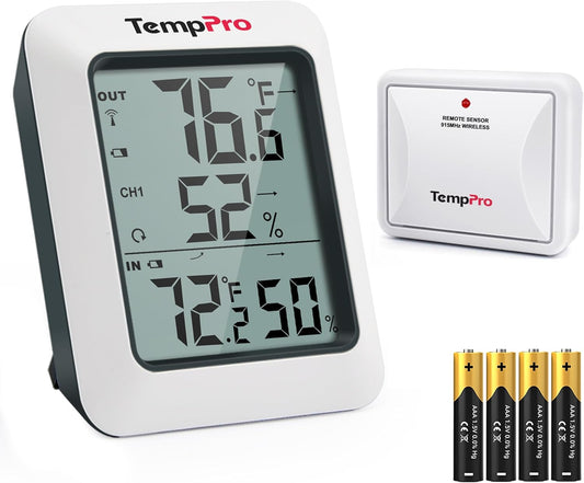 TP60 Digital Hygrometer Outdoor Thermometer Wireless