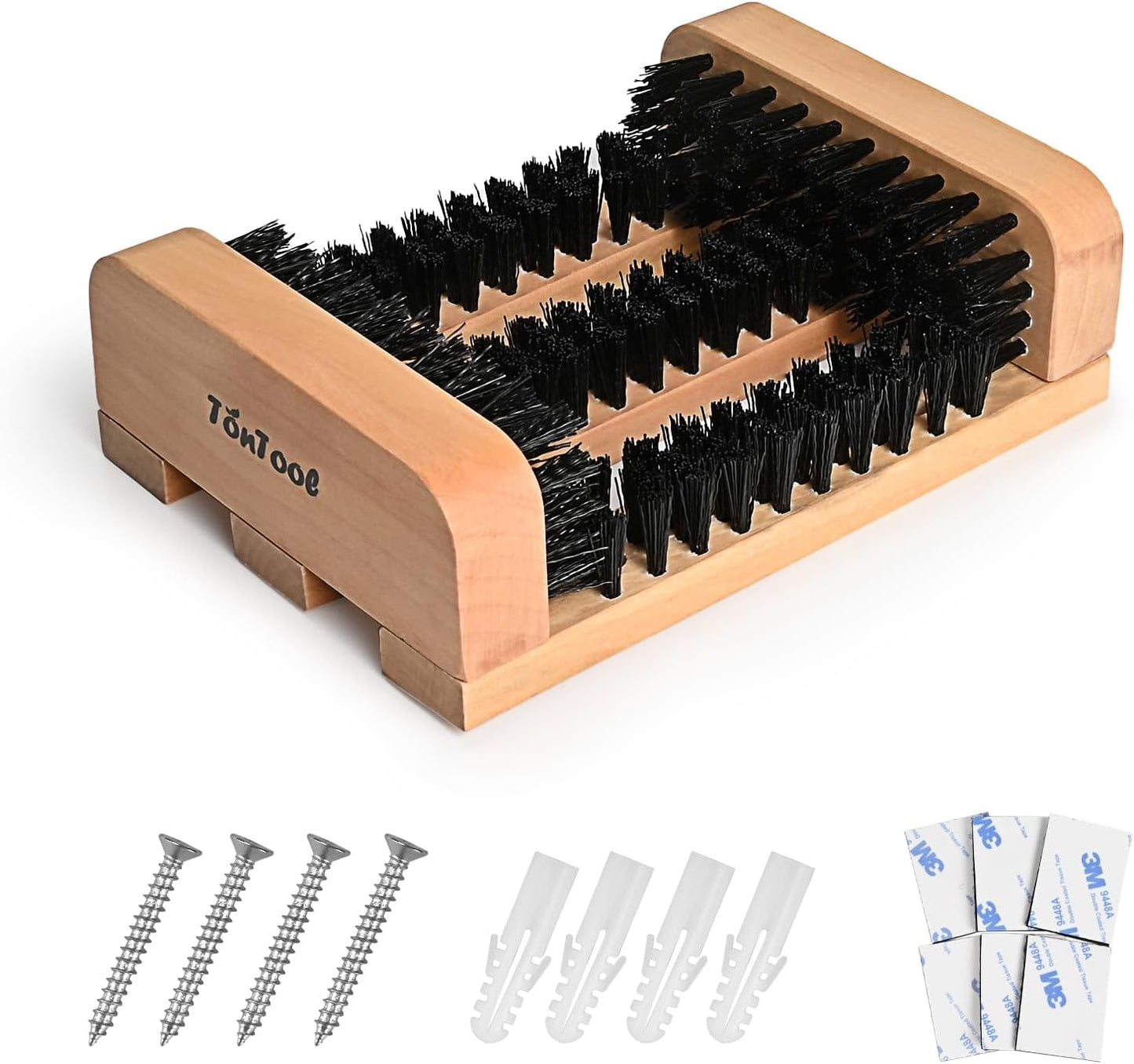 Wooden Boot Brush Scraper Outdoor - Boot Scrubber