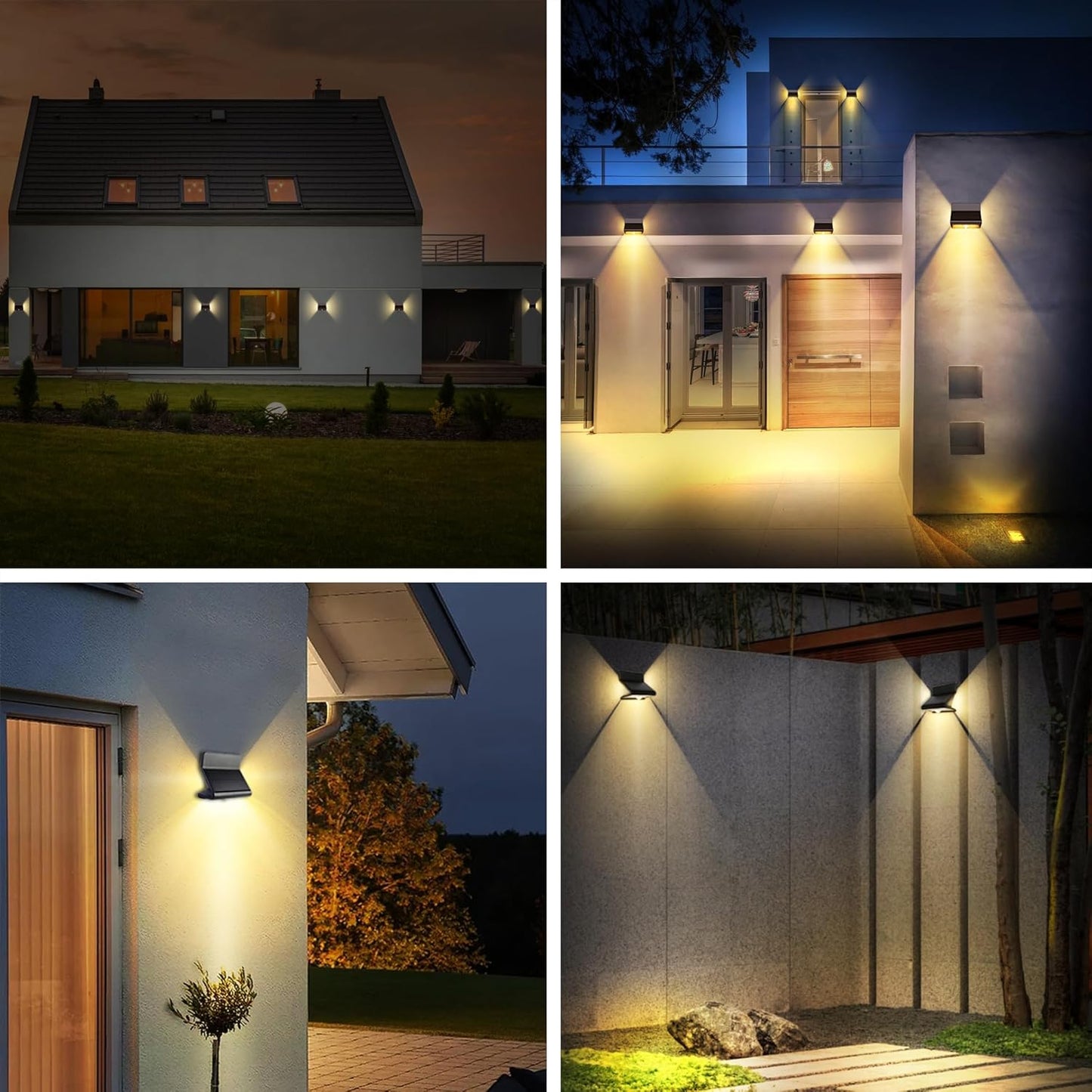 Motion Sensor Outdoor Lights with Optical Lens
