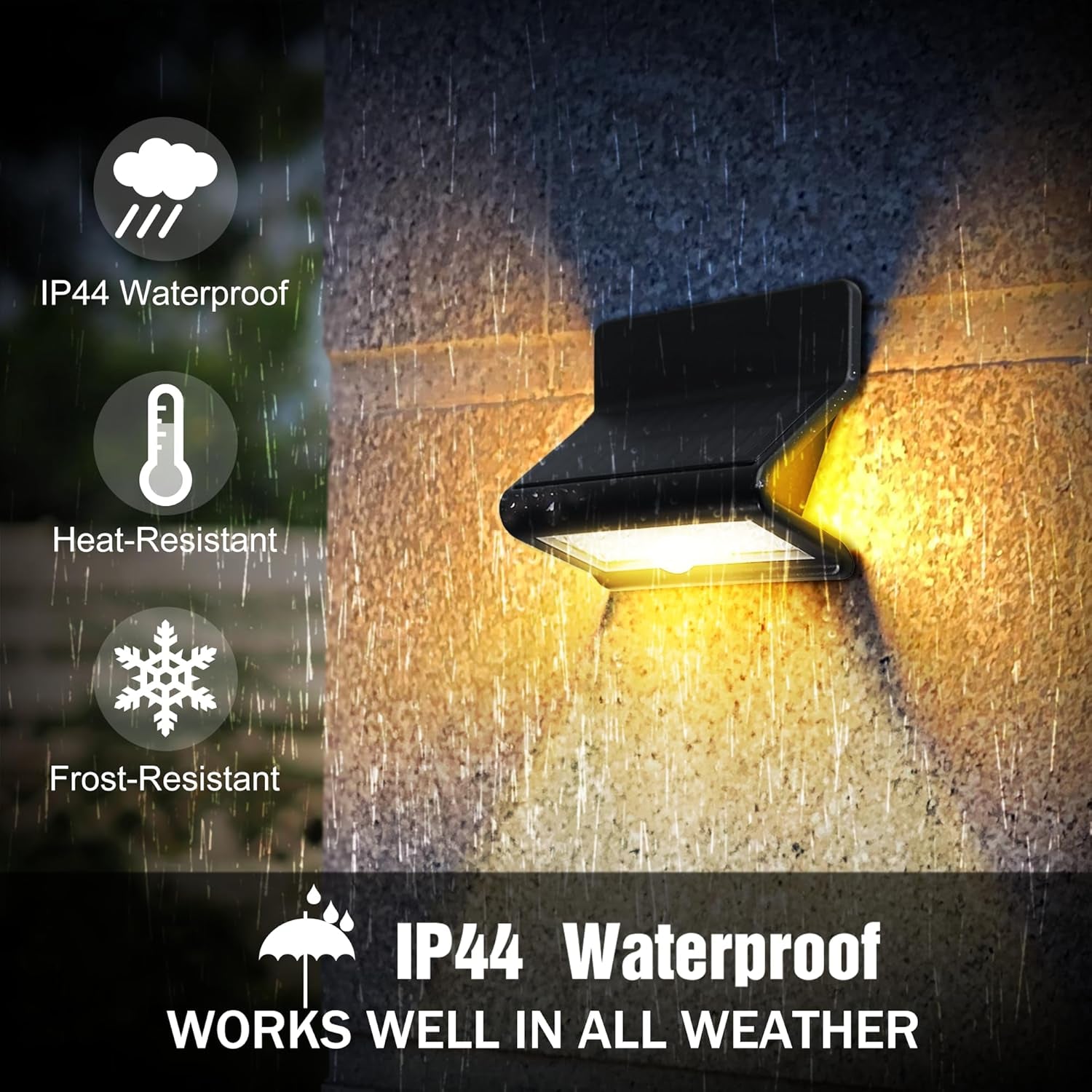 Motion Sensor Outdoor Lights with Optical Lens