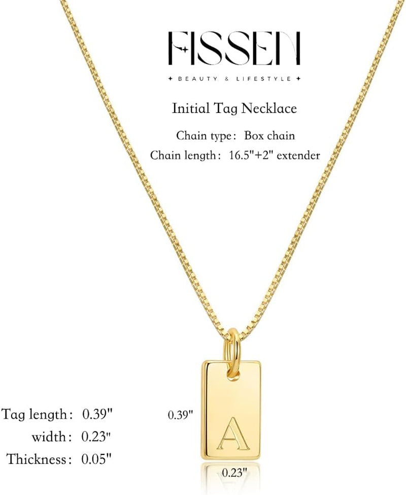 Initial Necklaces for Women 14K Gold