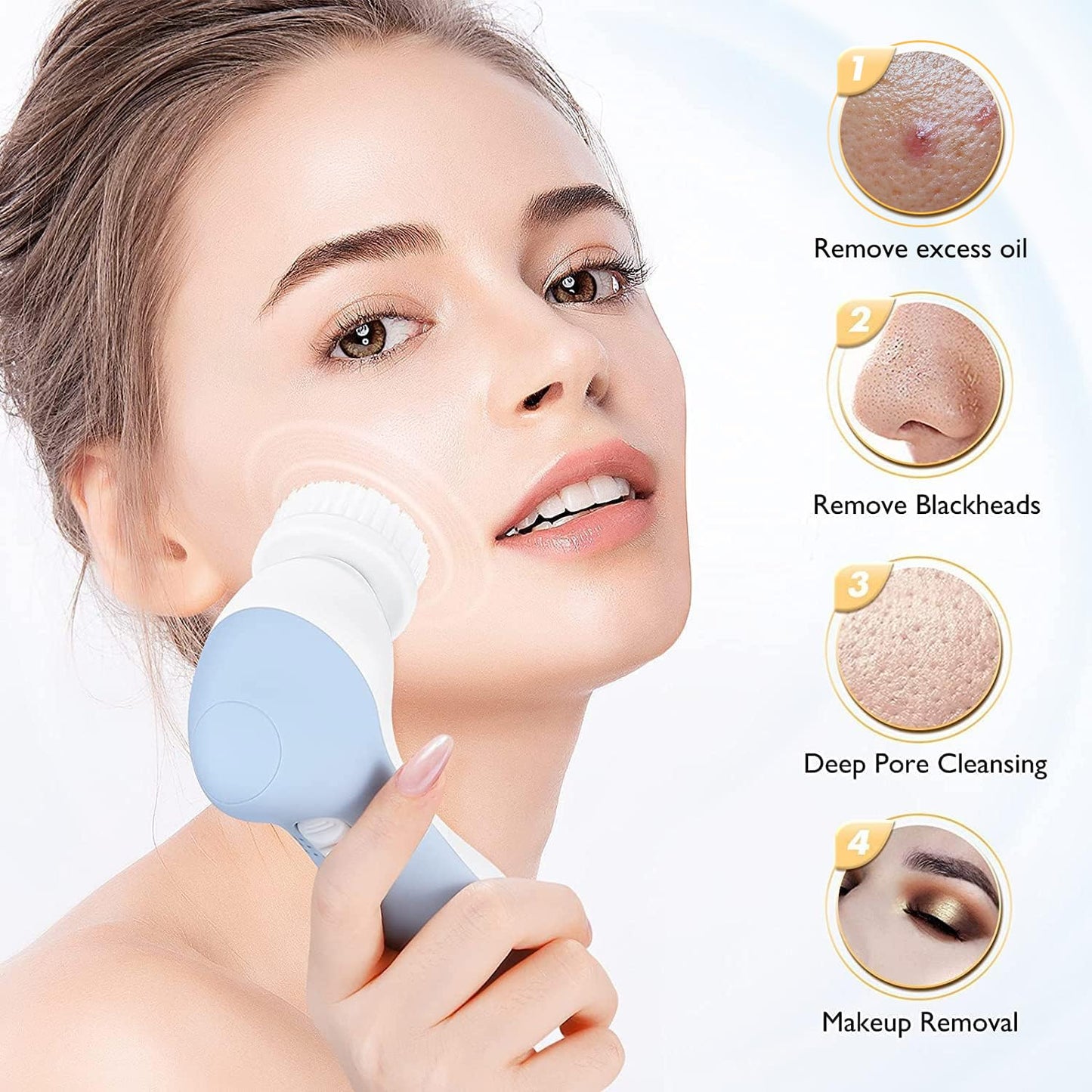 Facial Cleansing Brush Silicone Face Scrubber