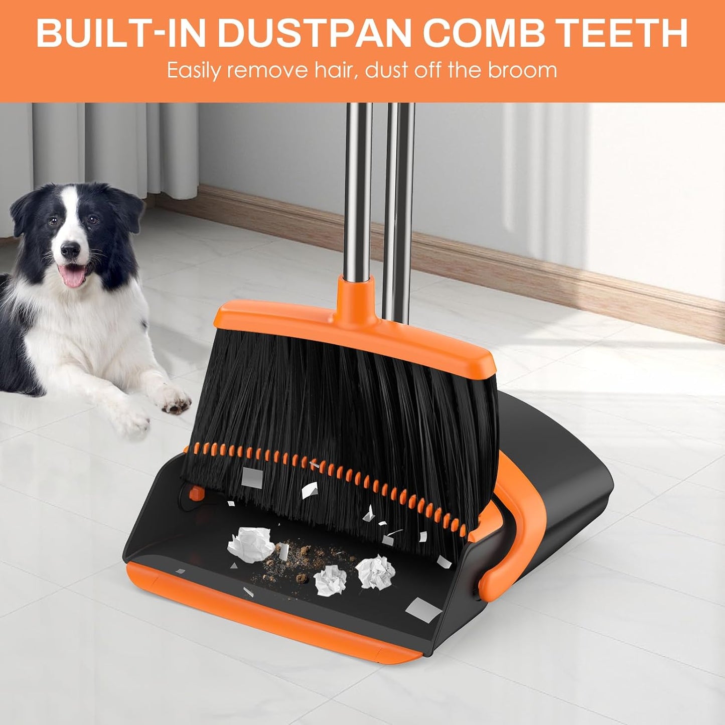 Broom and Dustpan Set for Home