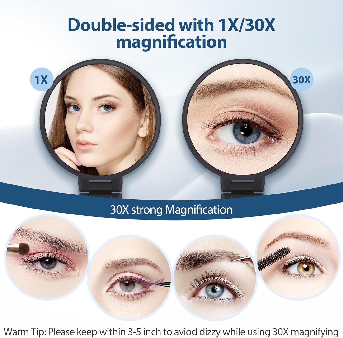 30X Magnifying Mirror, Hand Mirror