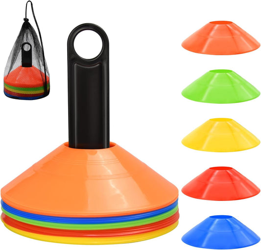 25/50/100Pcs Disc Cones, Agility Soccer Cones