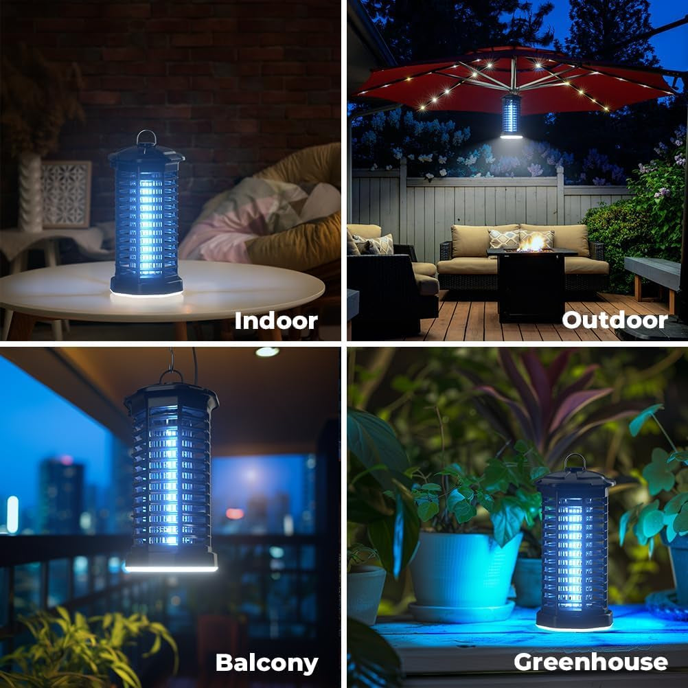 Bug Zapper Outdoor Indoor Waterproof Electric Mosquito Lamp