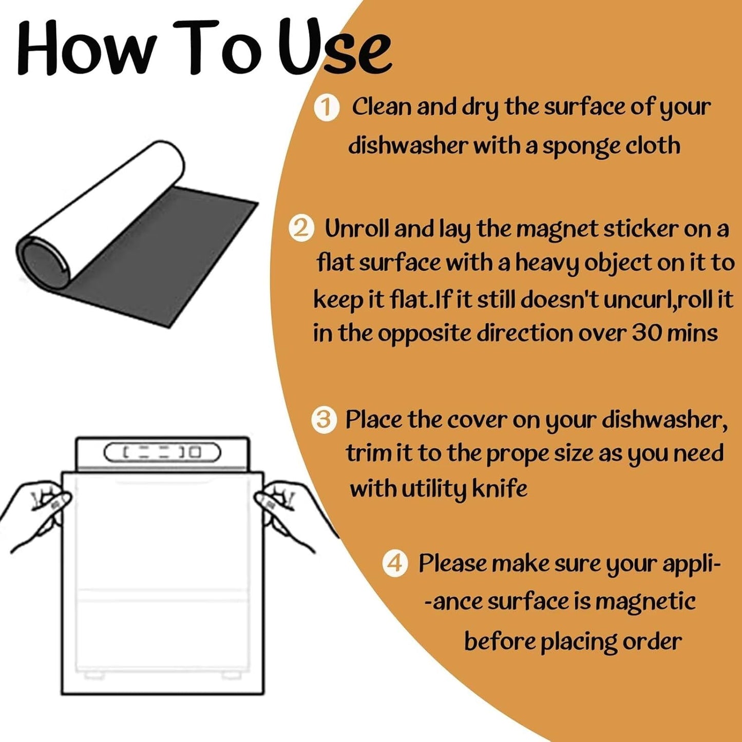 Vase Flowers Dishwasher Magnet Cover, Spring Summer Floral Butterfly Stickers Kitchen Decor, Beach View Starfish Shells Inspiring Quotes Home Appliances Magnetic Panel Decals 23X26