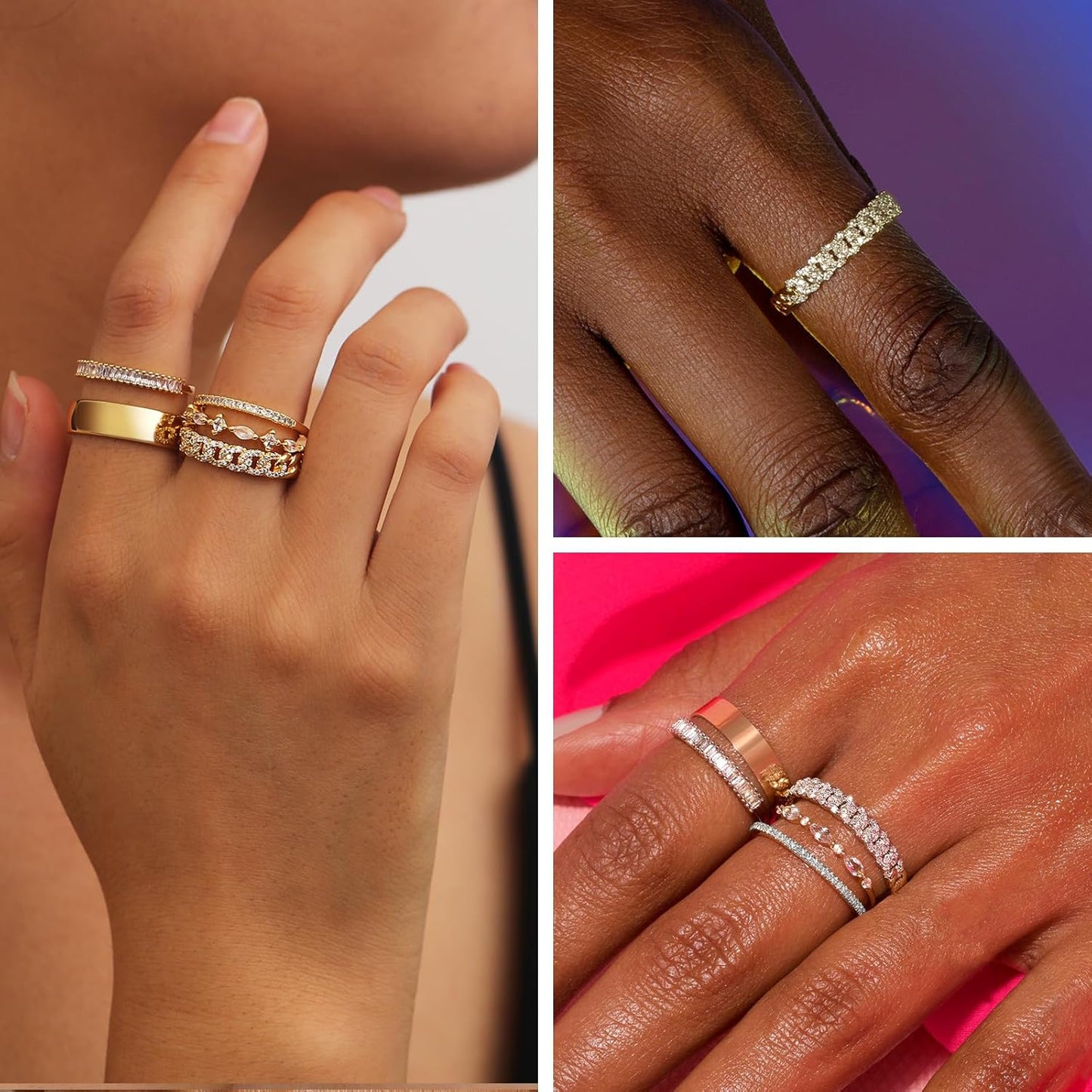 Stackable Gold Rings for Women