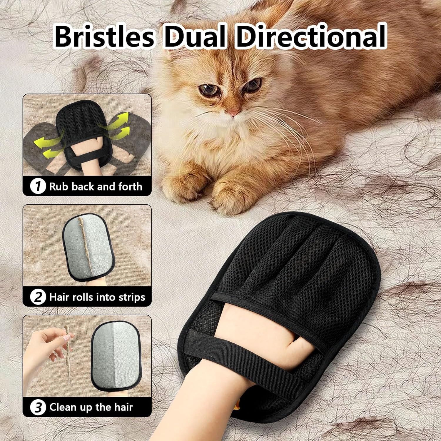 Upgraded Pet Hair Removal Gloves