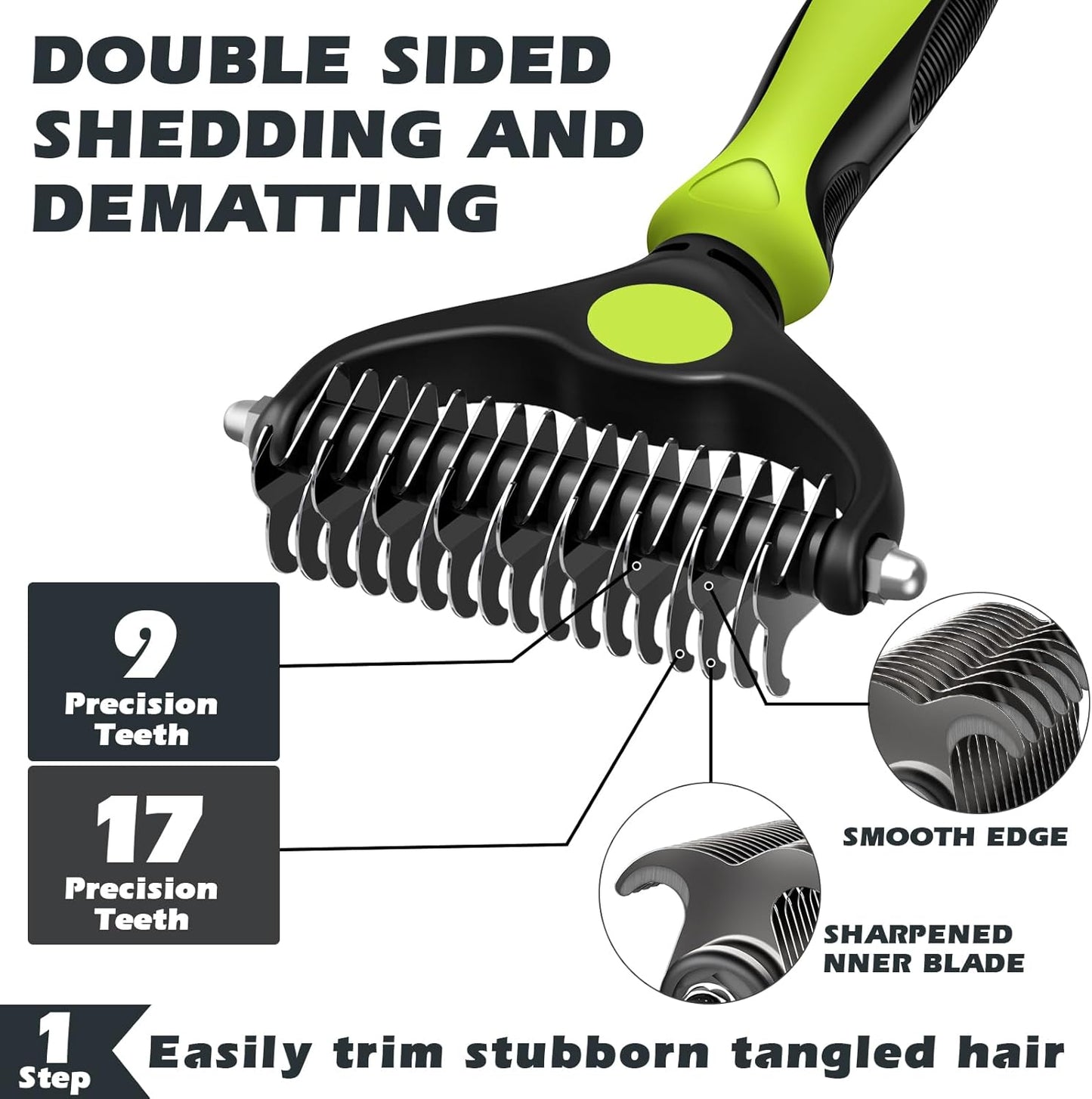 3PCS Self Cleaning Slicker Brush & Pet Grooming
