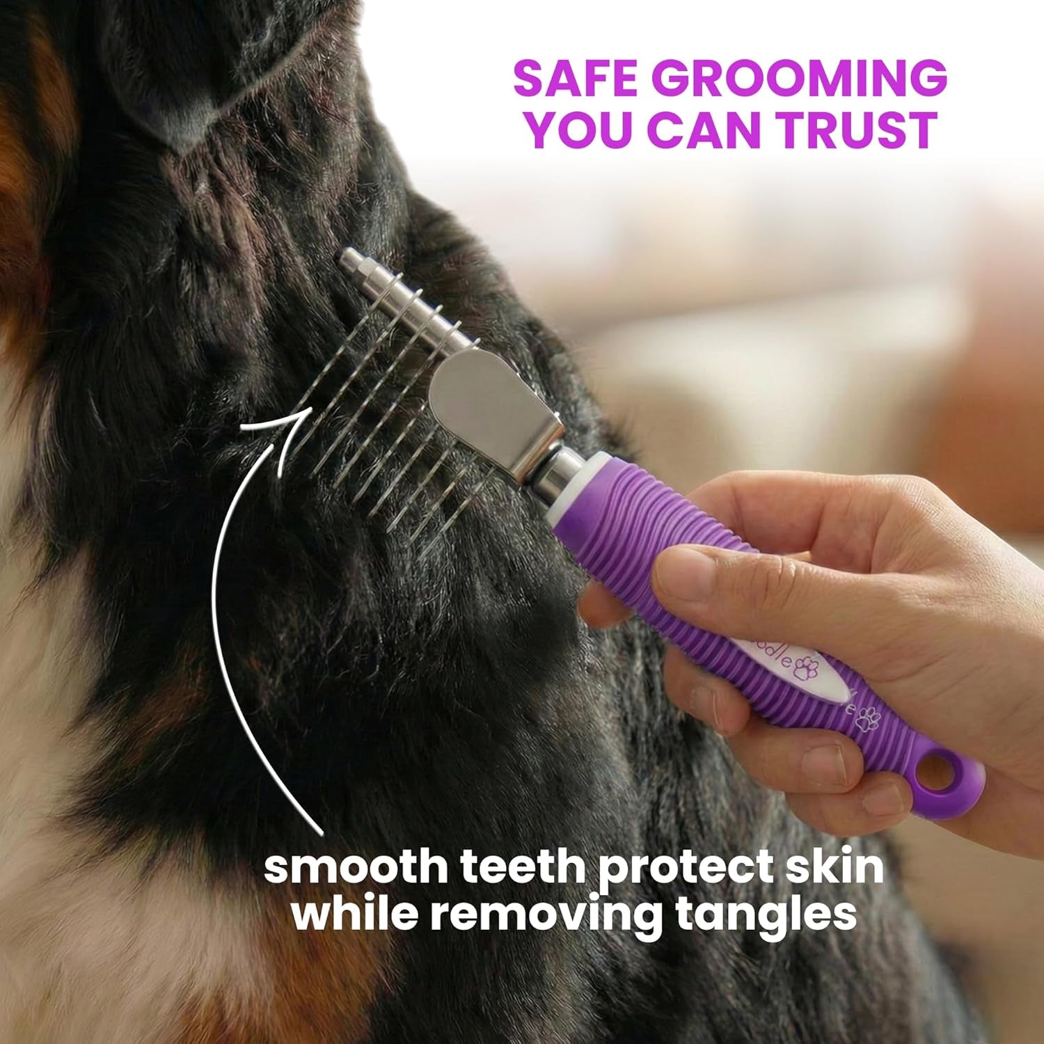 Poodle Dematting Fur Rake Comb Brush