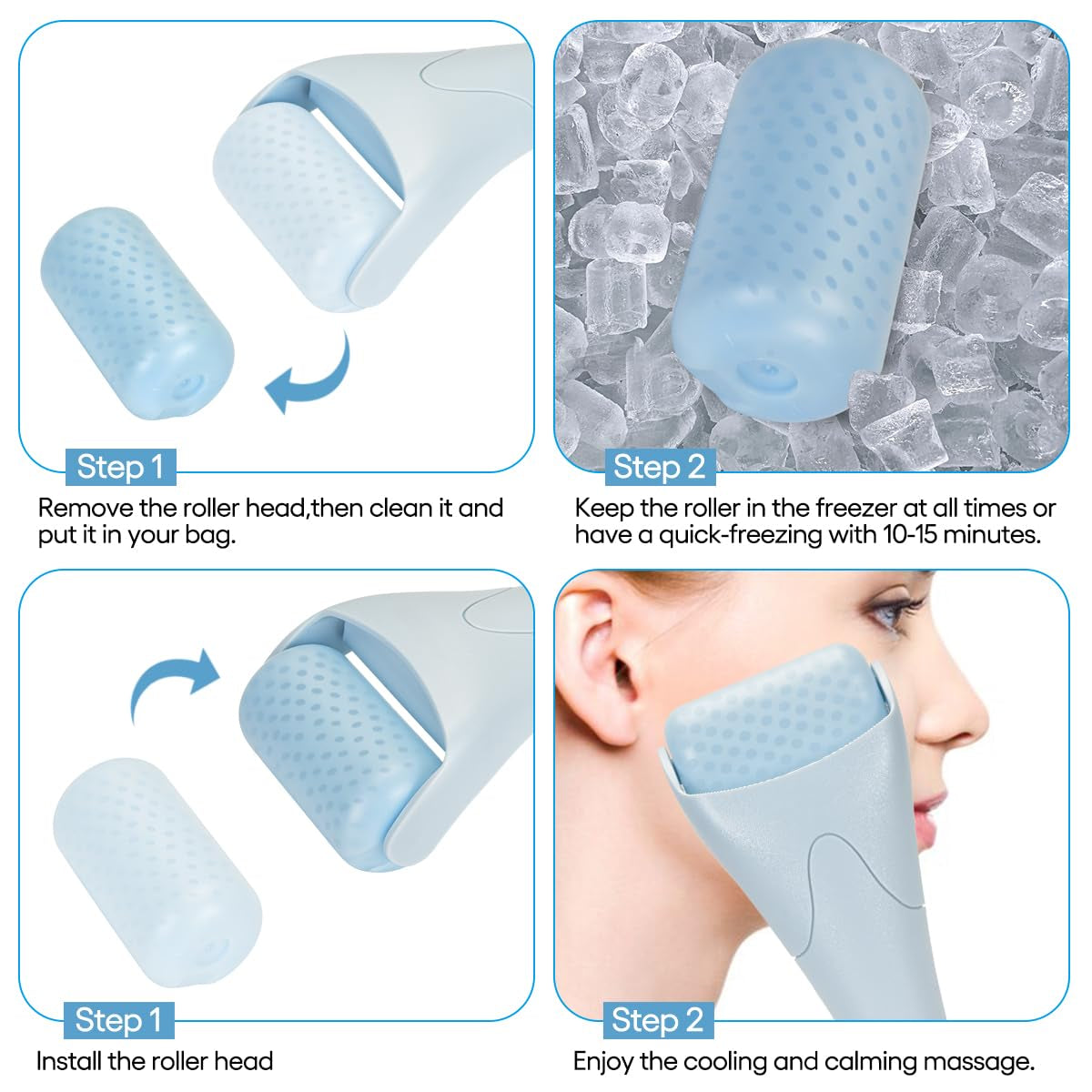 Ice Roller for Face,Eyes,Women Gifts Idea,Therapeutic Cooling