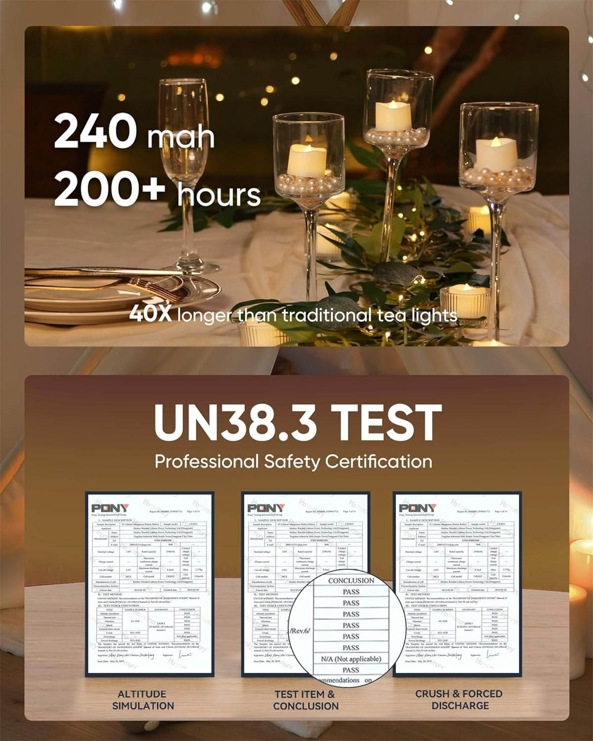 12Pcs Flickering Flameless Candle Battery Operated, 200+Hours Fake Electric LED Tea Lights for Votive, Centerpiece Table Decorations, Wedding, Aniversary, Halloween, Christmas