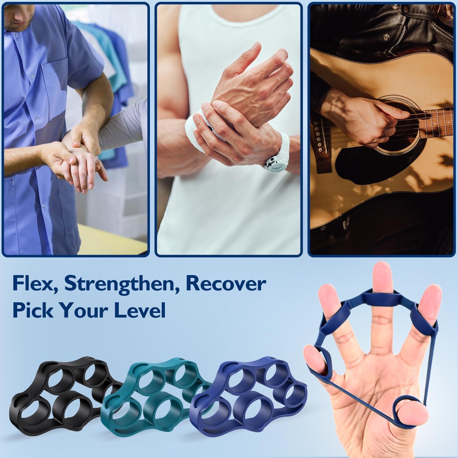 Grip Strength Trainer, Finger Exerciser