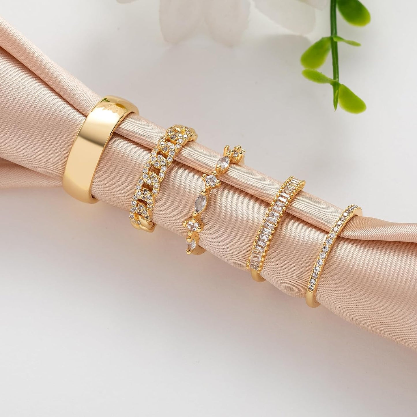Stackable Gold Rings for Women