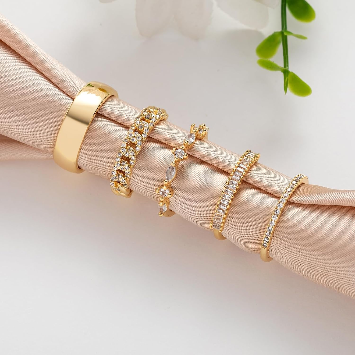 Stackable Gold Rings for Women