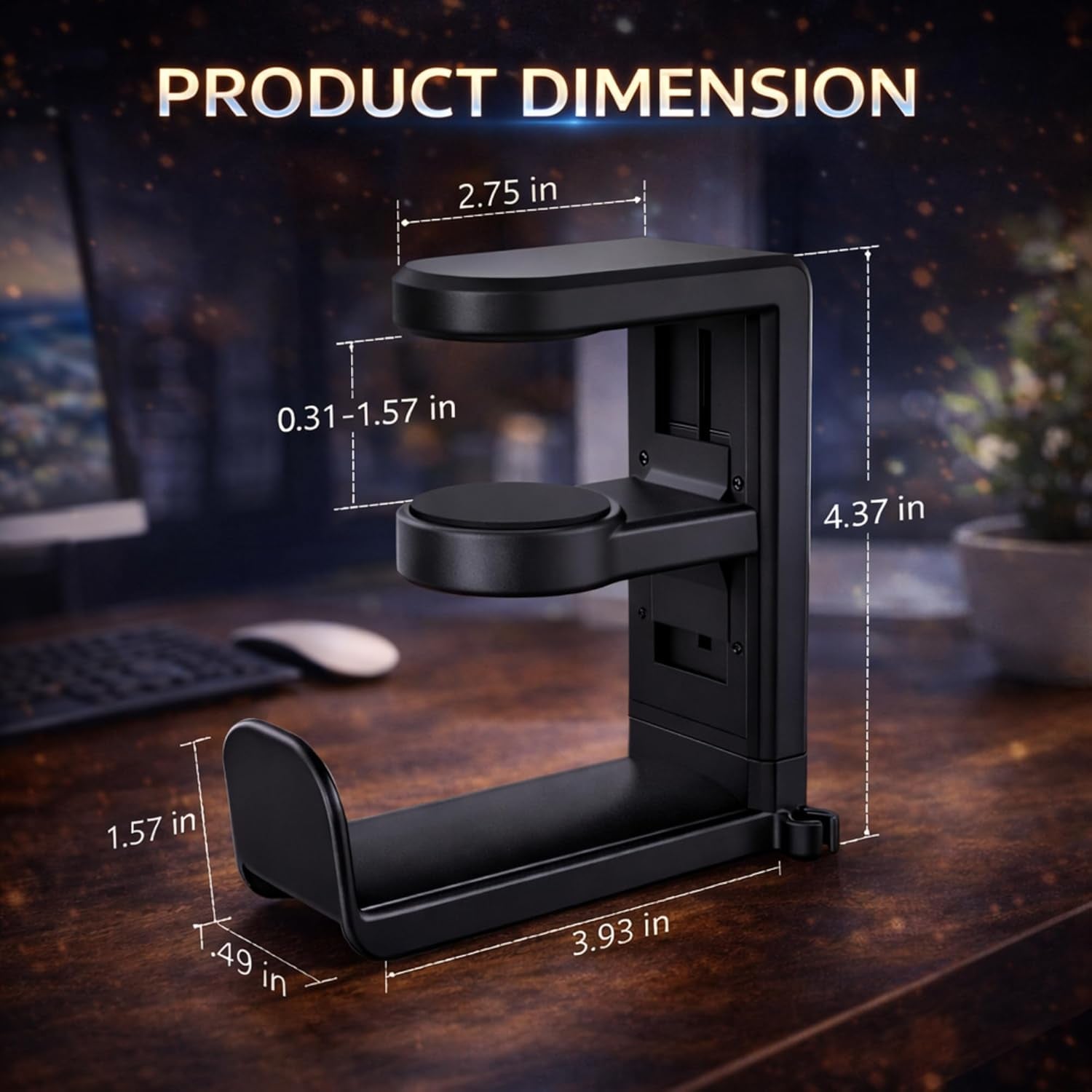 EURPMASK Rotating Headphone Stand