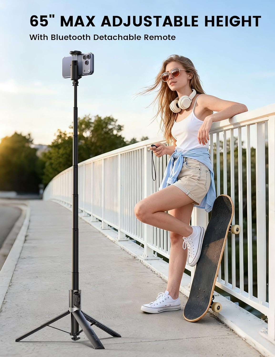 Phone Tripod & Selfie Stick 