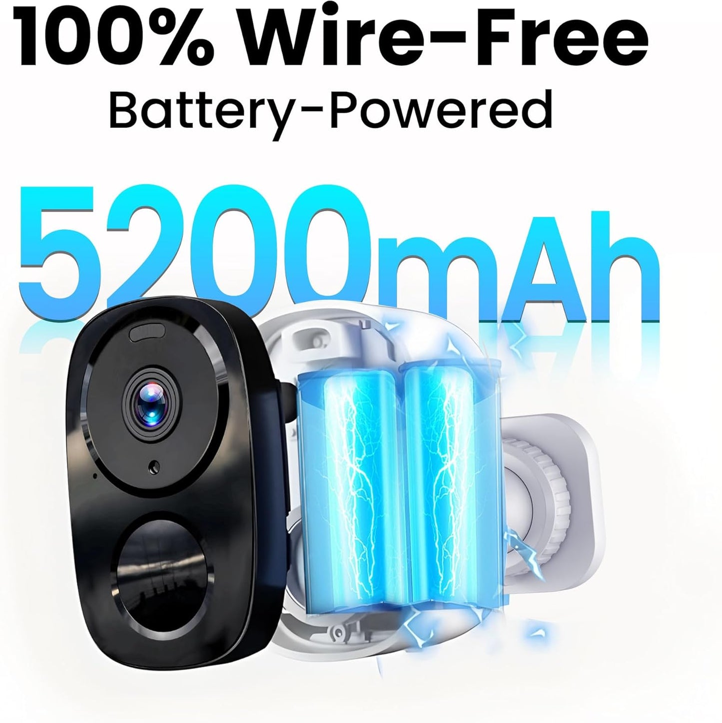 2025 Upgraded 2K Security Cameras Wireless Outdoor