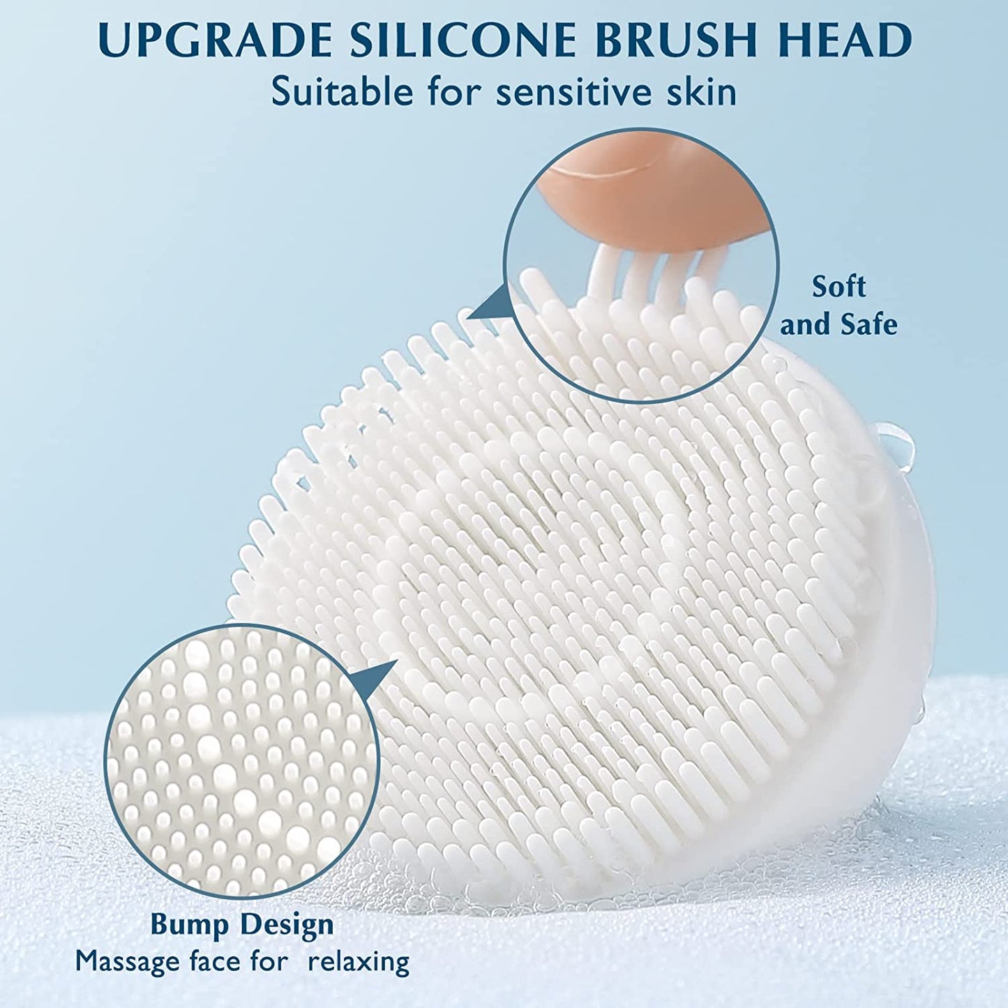 Facial Cleansing Brush Silicone Face Scrubber