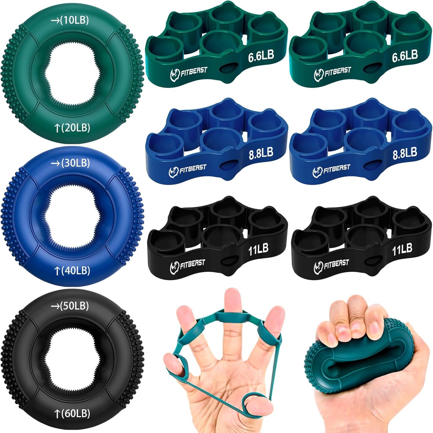 Grip Strength Trainer, Finger Exerciser