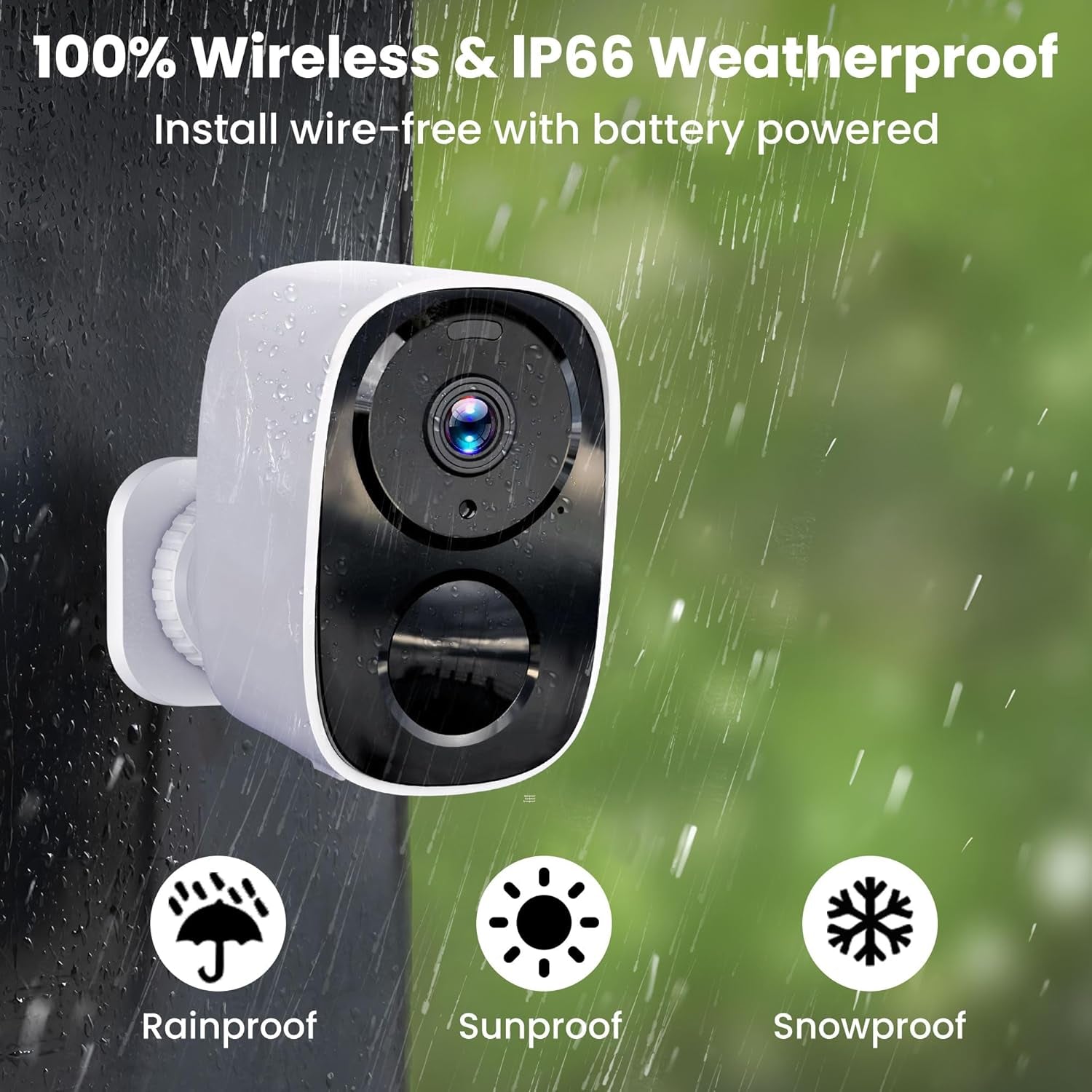 2025 Upgraded 2K Security Cameras Wireless Outdoor
