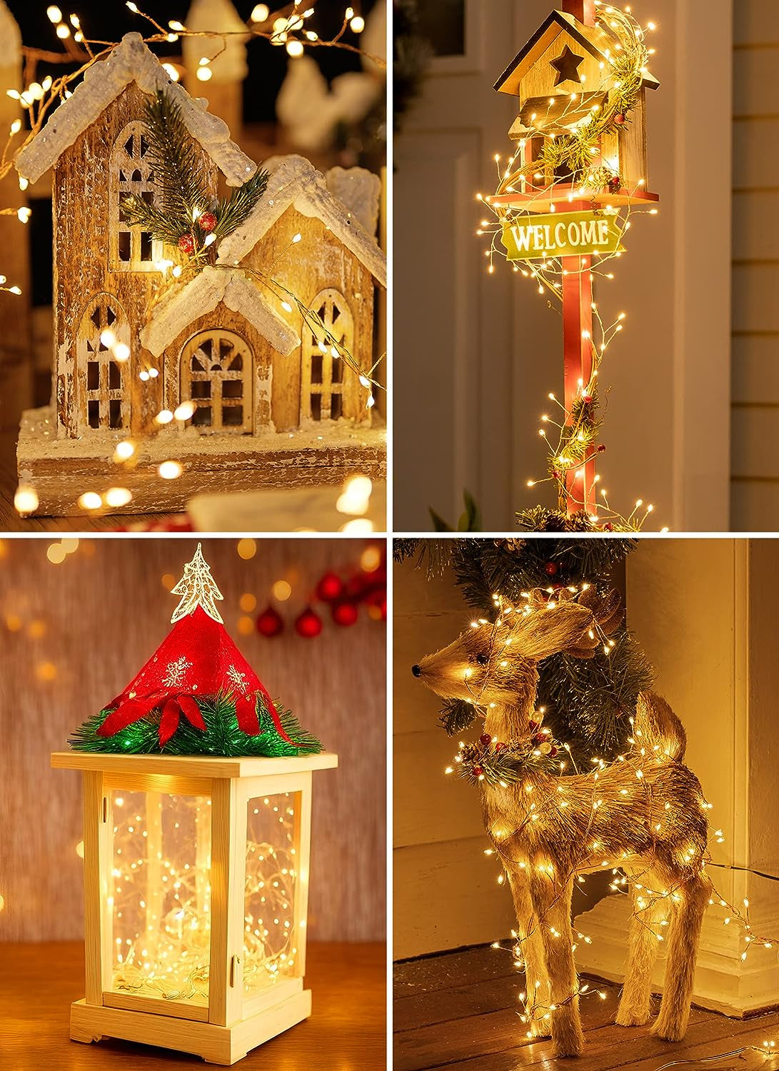 120LED 10FT Solar Fairy Lights outside Waterproof, 8 Lighting Modes IP65 Outdoor Solar String Lights Outdoor Waterproof Firecracker Twinkle Light for Patio Yard Garden Party Decorations, Warm White