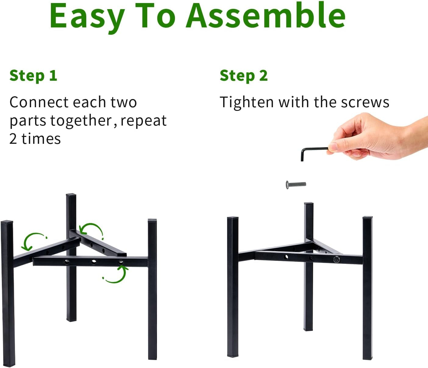 Plant Stand Indoor Adjustable, Metal Modern Plant Stands