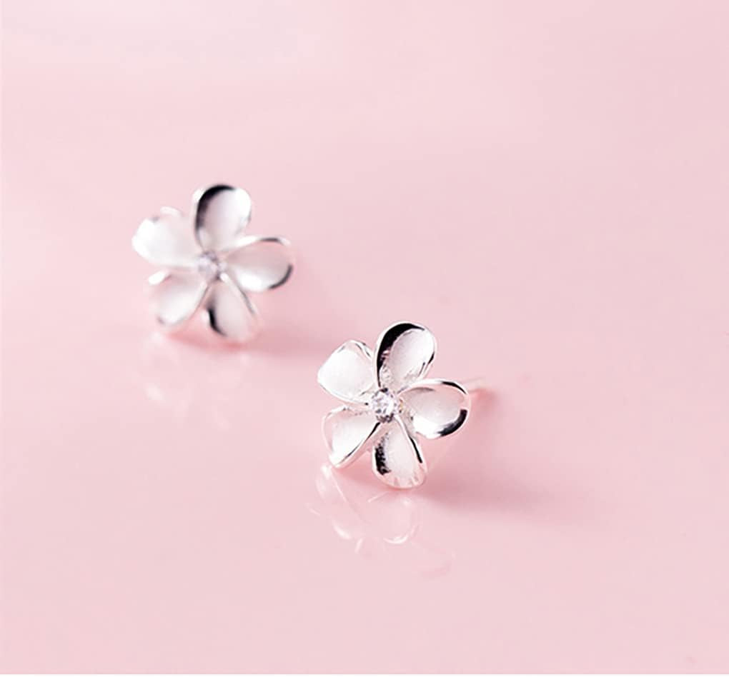 Solid 925 Sterling Silver Plumeria Flower