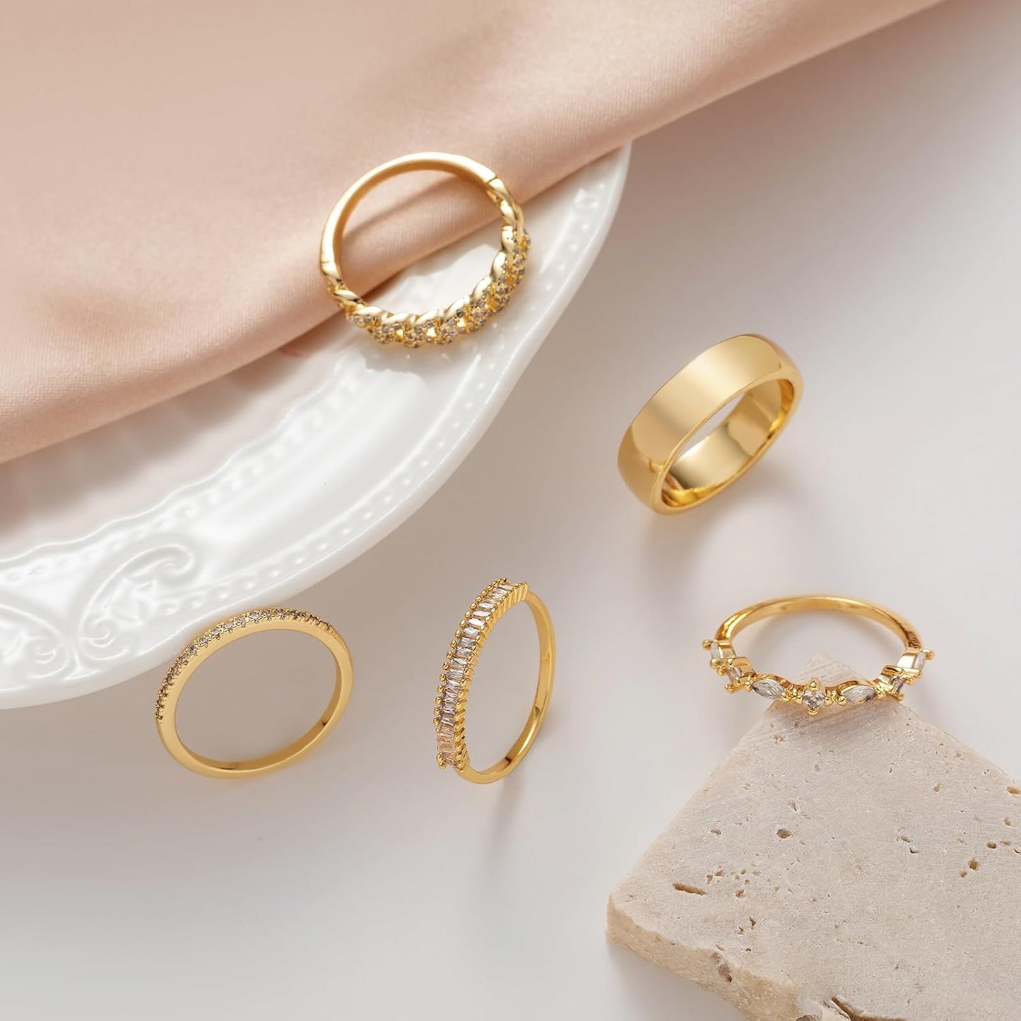 Stackable Gold Rings for Women